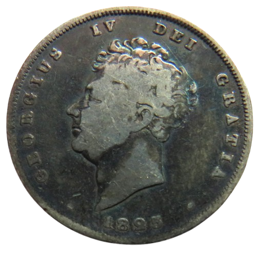 1825 King George IV Silver Shilling Coin - Great Britain