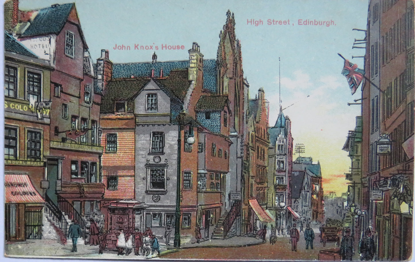 Vintage Postcard of High Street, Edinburgh