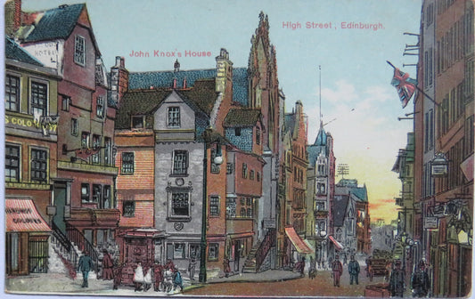 Vintage Postcard of High Street, Edinburgh