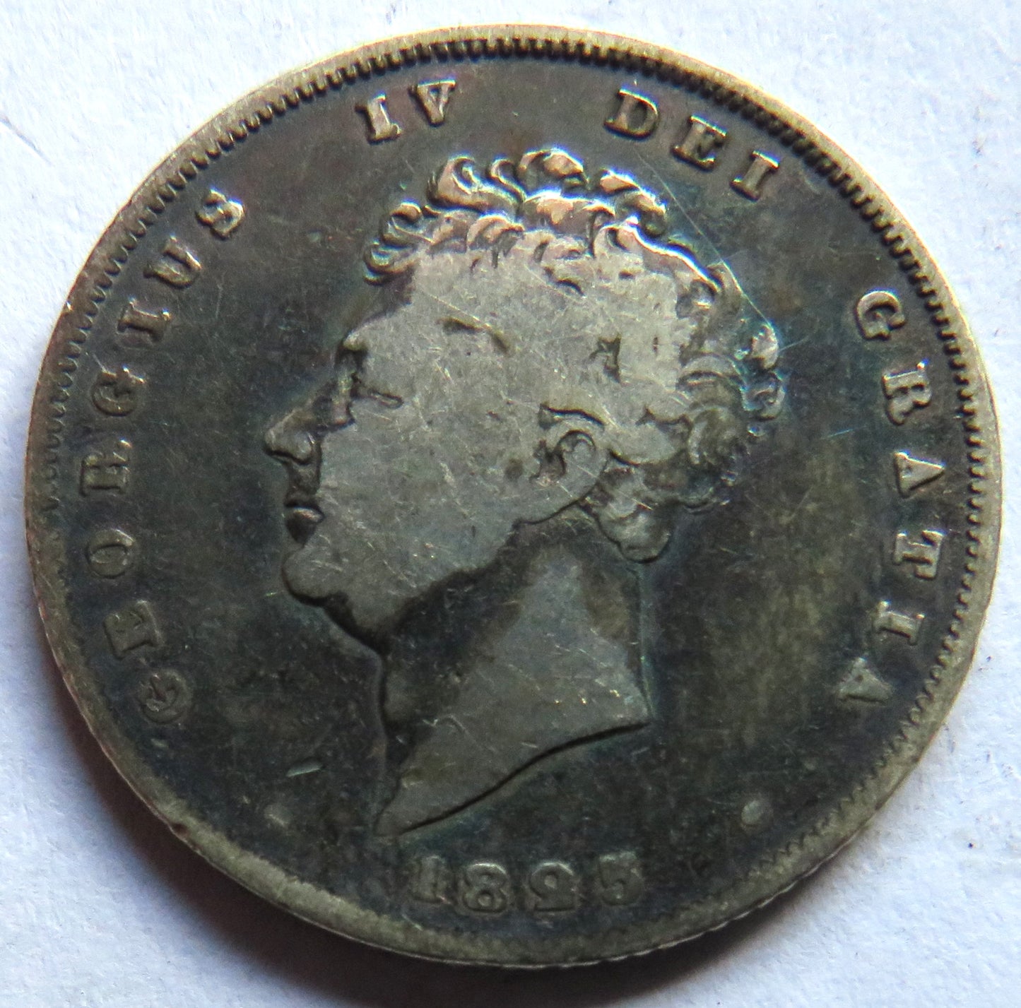 1825 King George IV Silver Shilling Coin - Great Britain