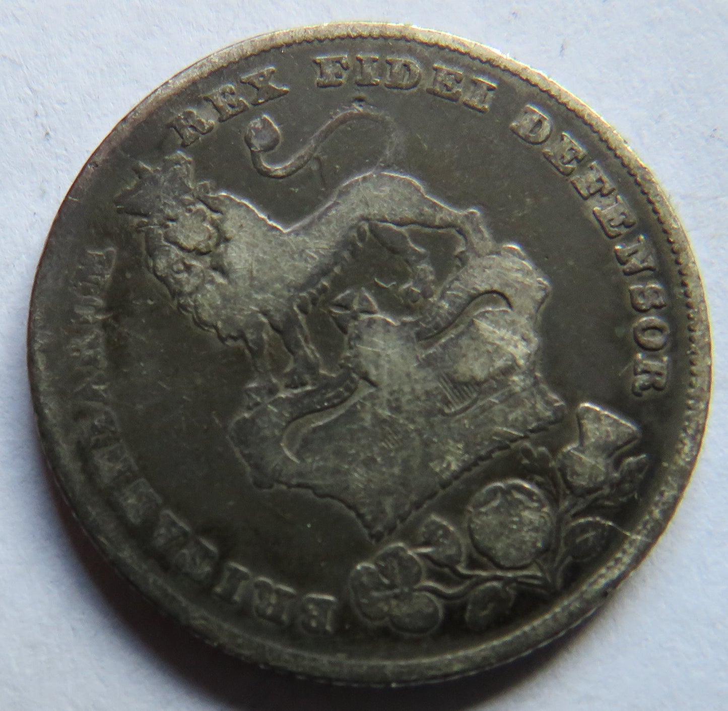 1825 King George IV Silver Shilling Coin - Great Britain