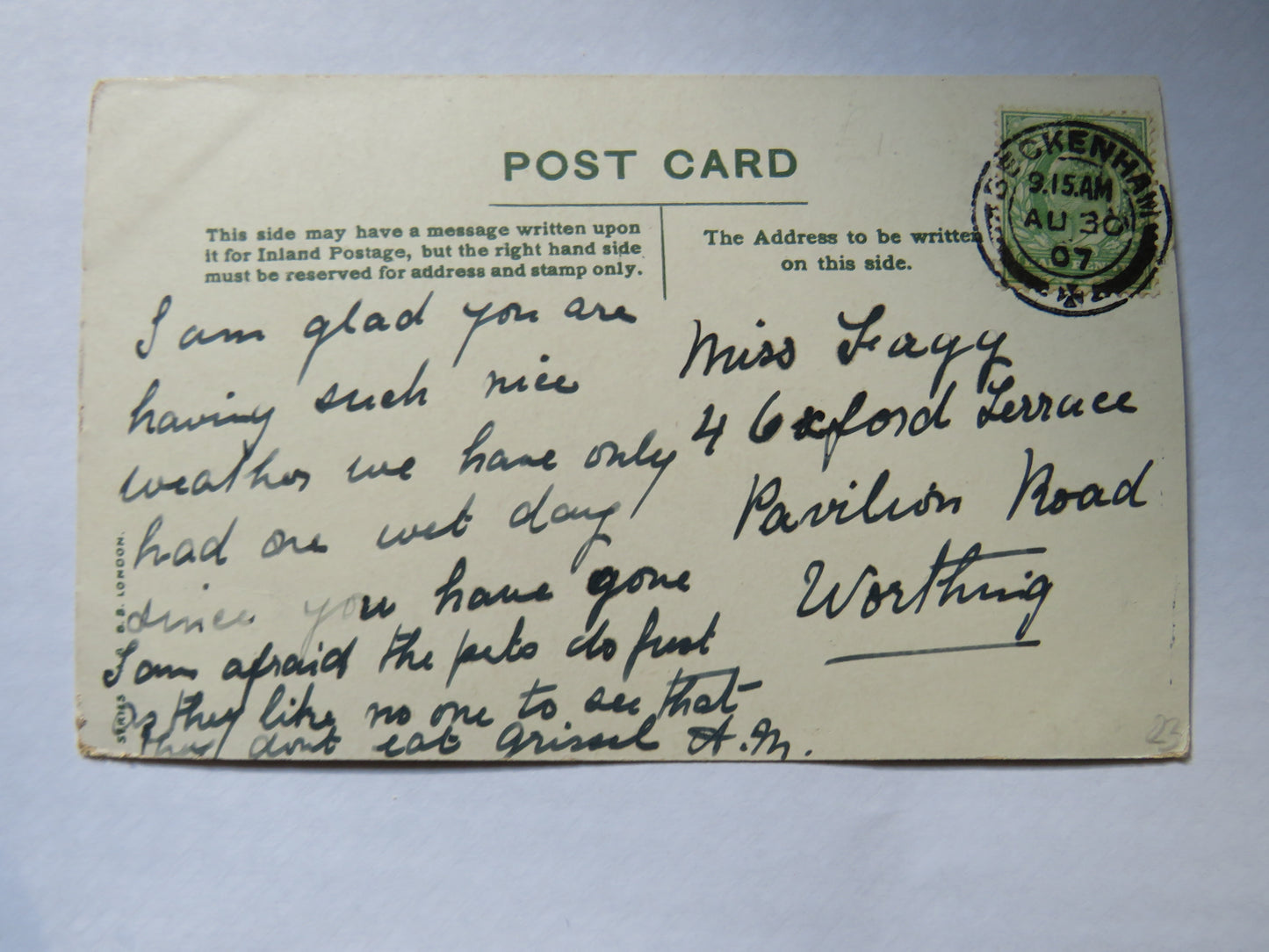 Vintage Postcard of York Minster 1907