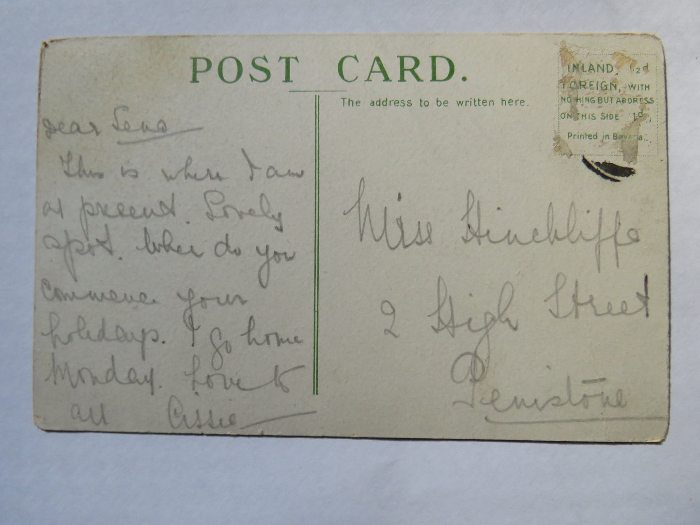 Vintage Postcard of The Harbour & Pleasure Cobles Bridlington