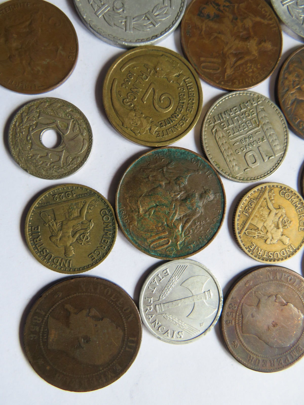 A Good Collection of Old Coins From France 19th-20thC