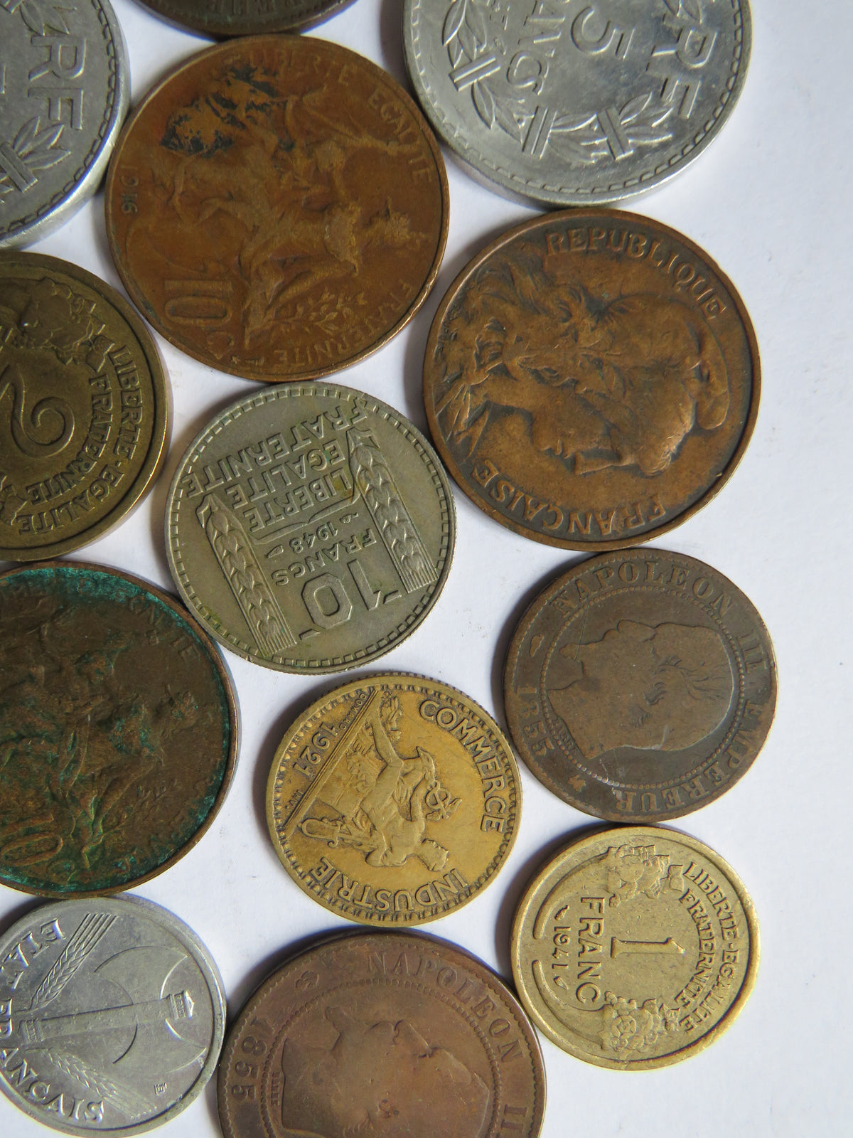 A Good Collection of Old Coins From France 19th-20thC