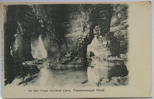 Vintage Postcard of In the Four Arched Cave, Flamborough Head