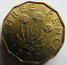 Load image into Gallery viewer, 1937 King George VI Brass Threepence Coin In Higher Grade
