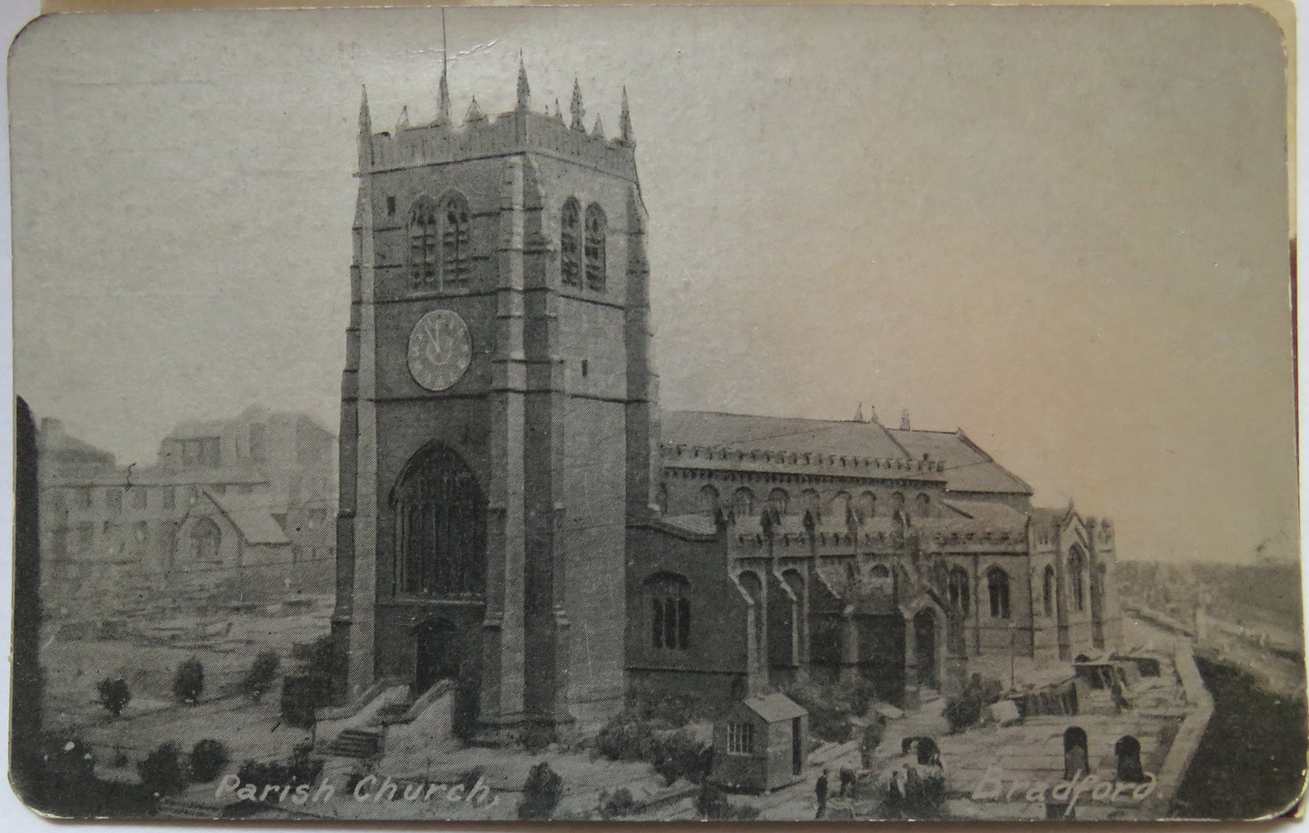 Vintage Postcard of Parish Church, Bradford