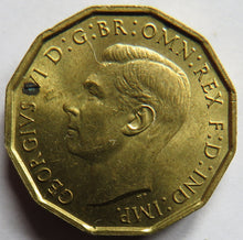 Load image into Gallery viewer, 1941 King George VI Brass Threepence Coin In Higher Grade
