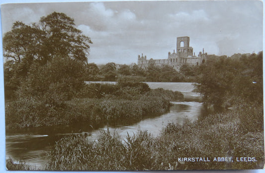 Vintage Postcard of Kirkstall Abbey, Leeds