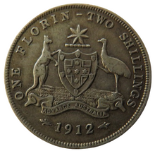 Load image into Gallery viewer, 1912 King George V Australia One Florin / Two Shillings Coin
