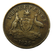 Load image into Gallery viewer, 1925 King George V Australia Silver Threepence Coin
