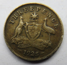 Load image into Gallery viewer, 1925 King George V Australia Silver Threepence Coin
