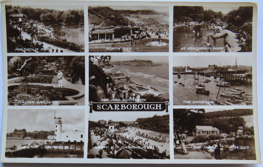 Vintage Postcard of Scarborough, Multiview Postcard