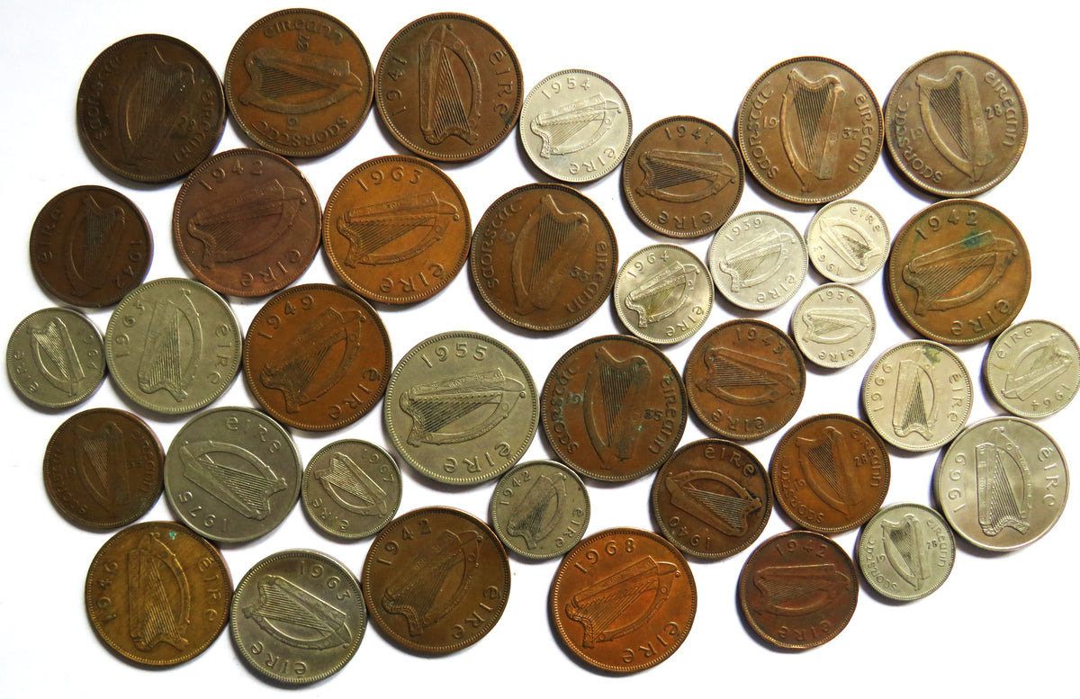 A Good Collection of Old Coins From Ireland