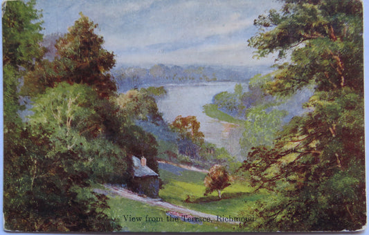 Vintage Postcard of View from the Terrace, Richmond