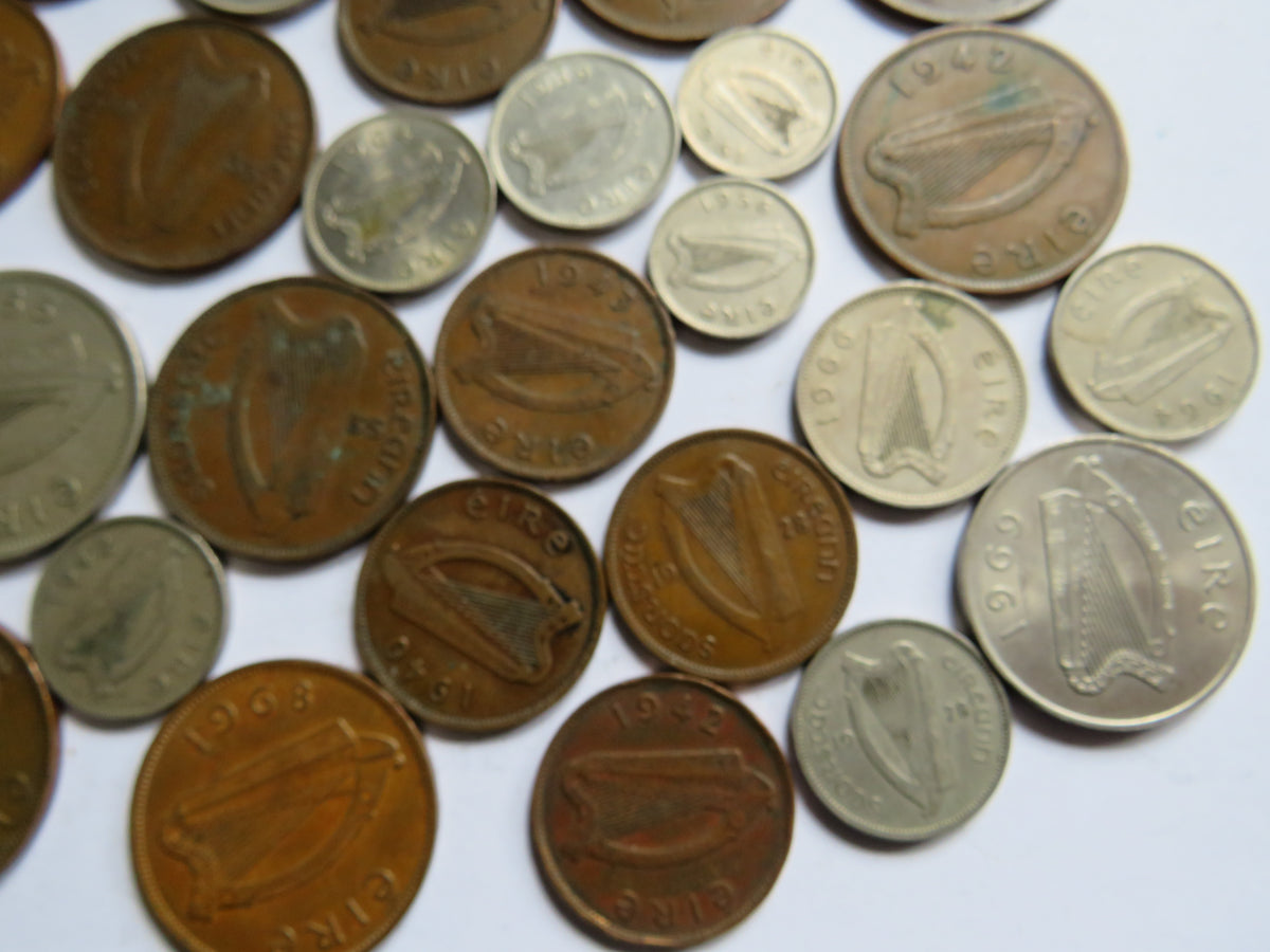 A Good Collection of Old Coins From Ireland