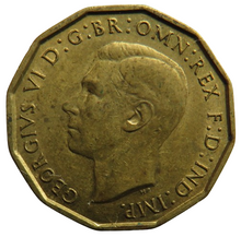 Load image into Gallery viewer, 1941 King George VI Brass Threepence Coin In Higher Grade
