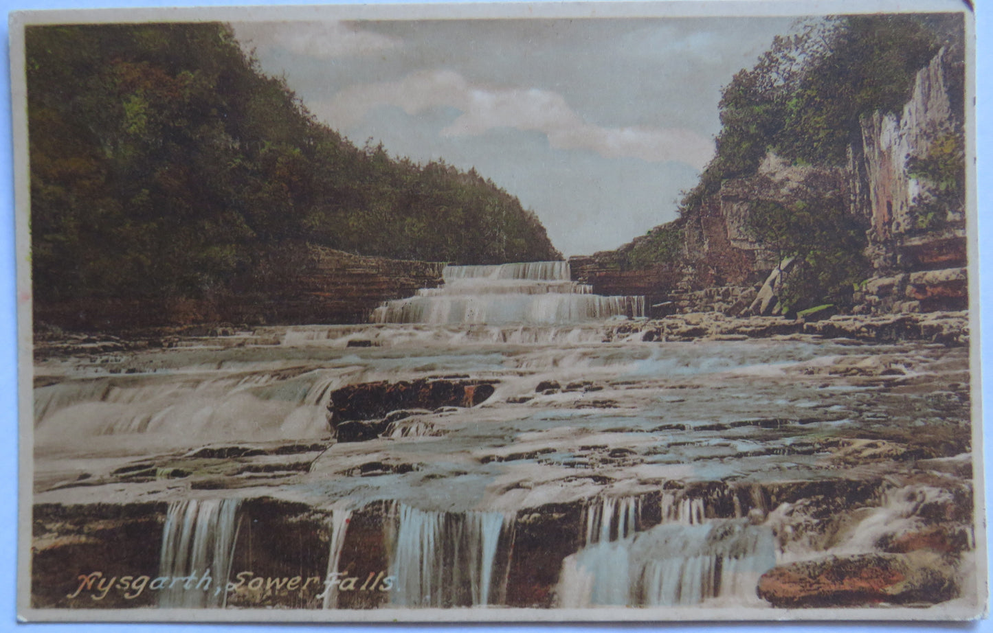 Vintage Postcard of Aysgarth, Lower Falls