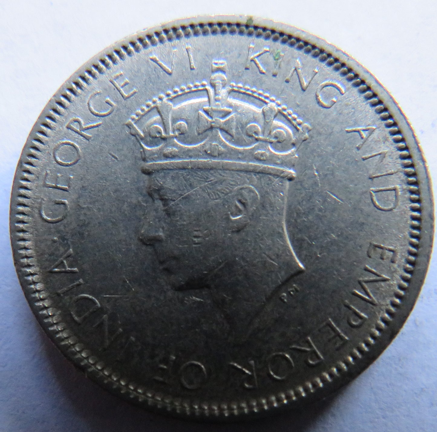 1937 King George VI Hong Kong 10 Cents Coin