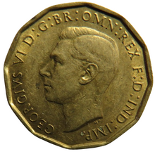 Load image into Gallery viewer, 1942 King George VI Brass Threepence Coin In Higher Grade
