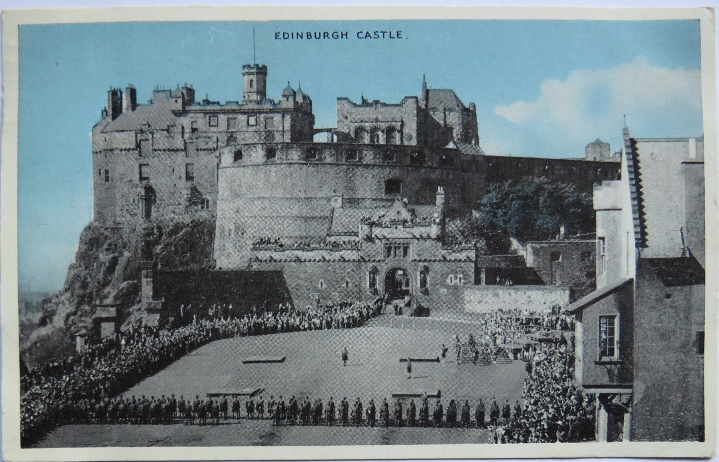 Vintage Postcard of Edinburgh Castle 1958