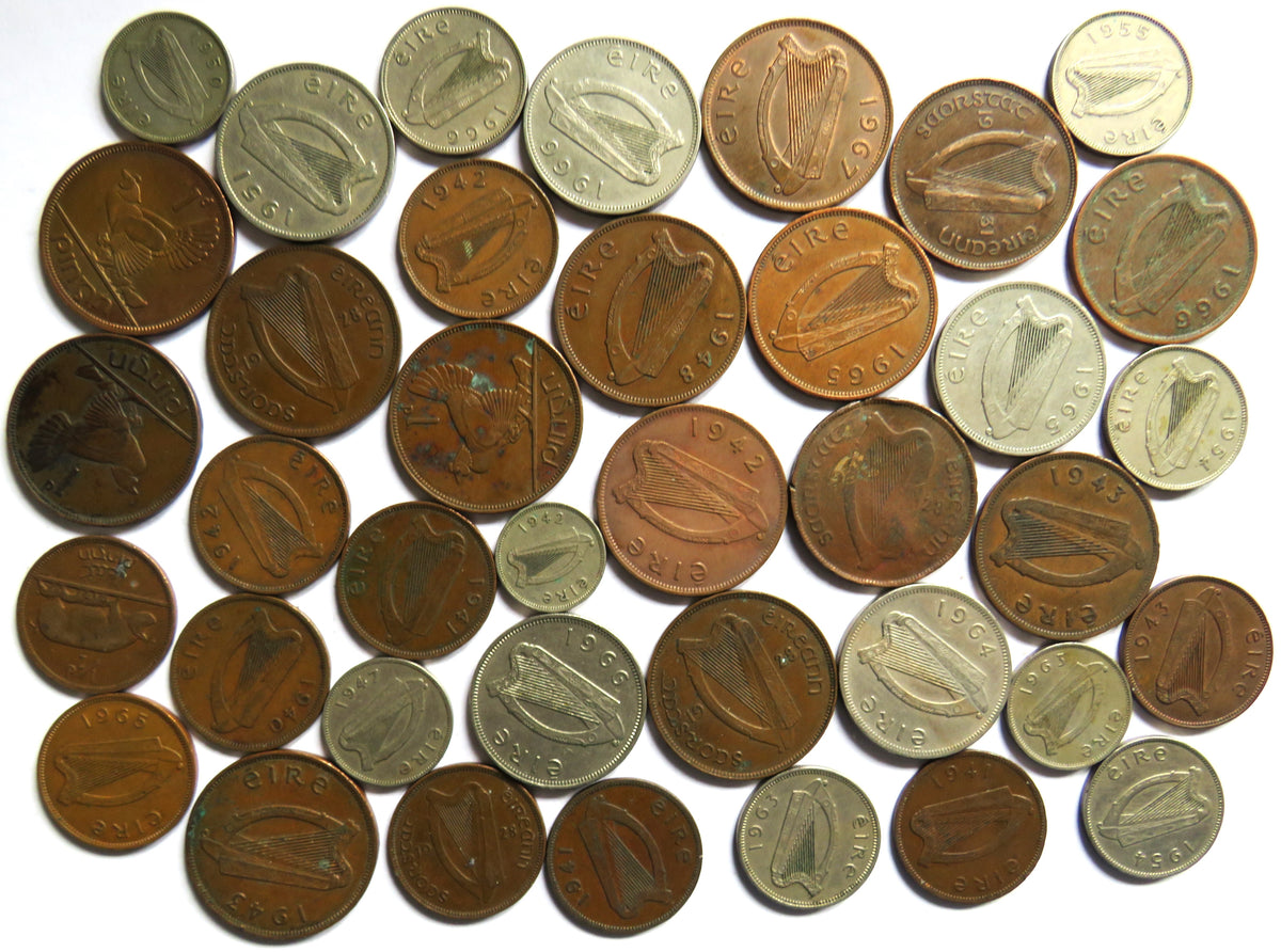 A Good Collection of Old Coins From Ireland