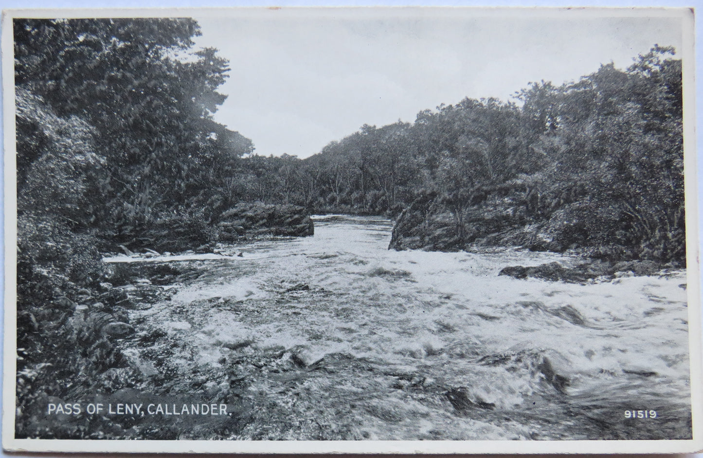 Vintage Postcard of Pass of Leny, Callander