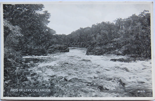 Vintage Postcard of Pass of Leny, Callander