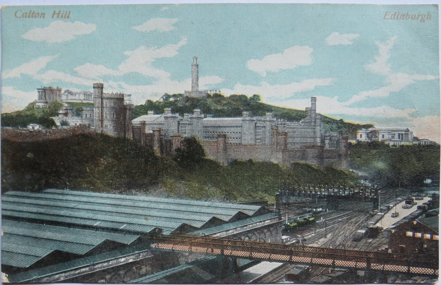 Vintage Postcard of Calton Hill, Edinburgh