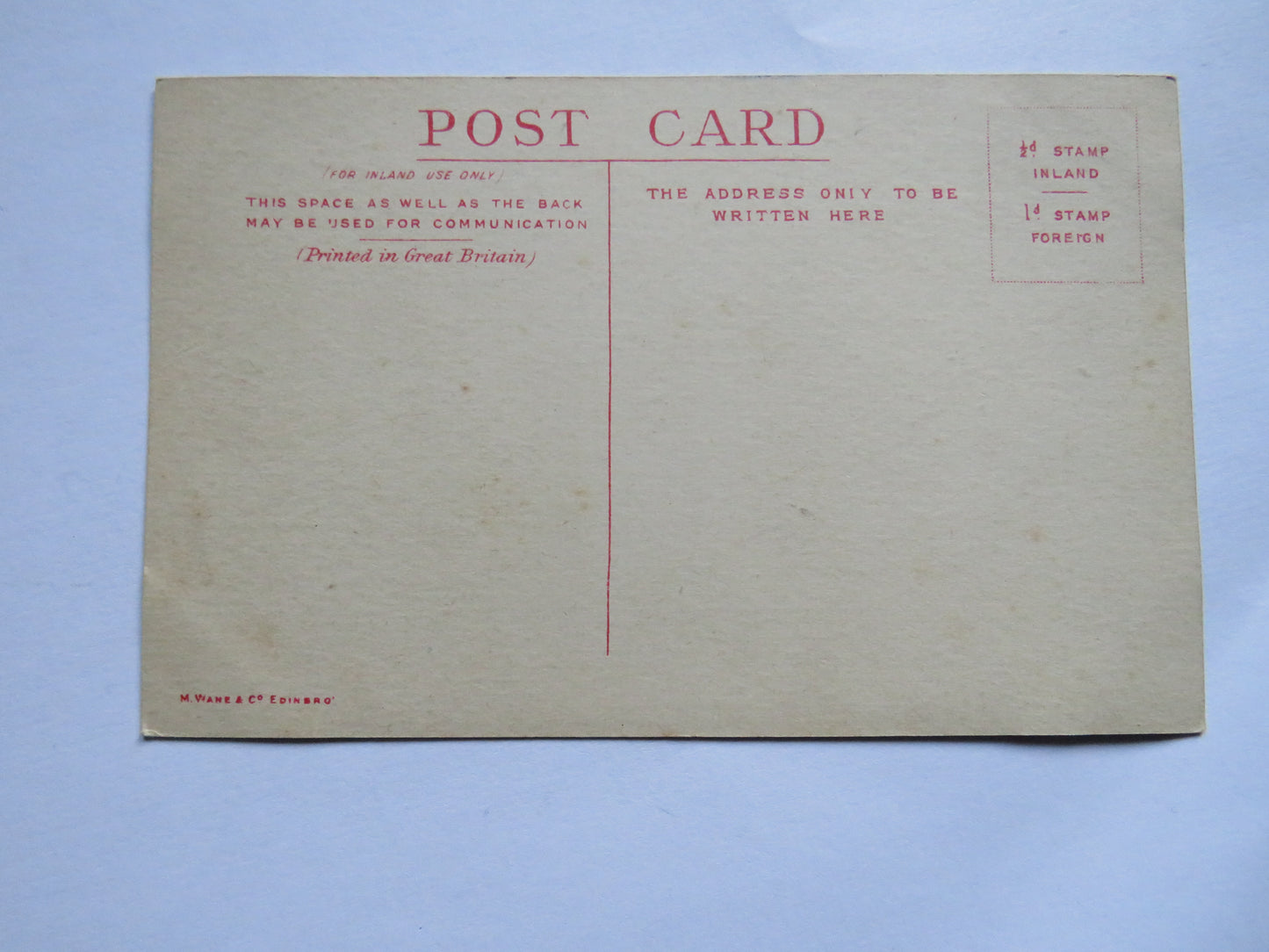 Vintage Postcard of Calton Hill, Edinburgh