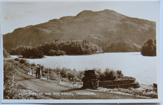 Vintage Postcard of Loch Katrine and Ben Venue, Trossachs
