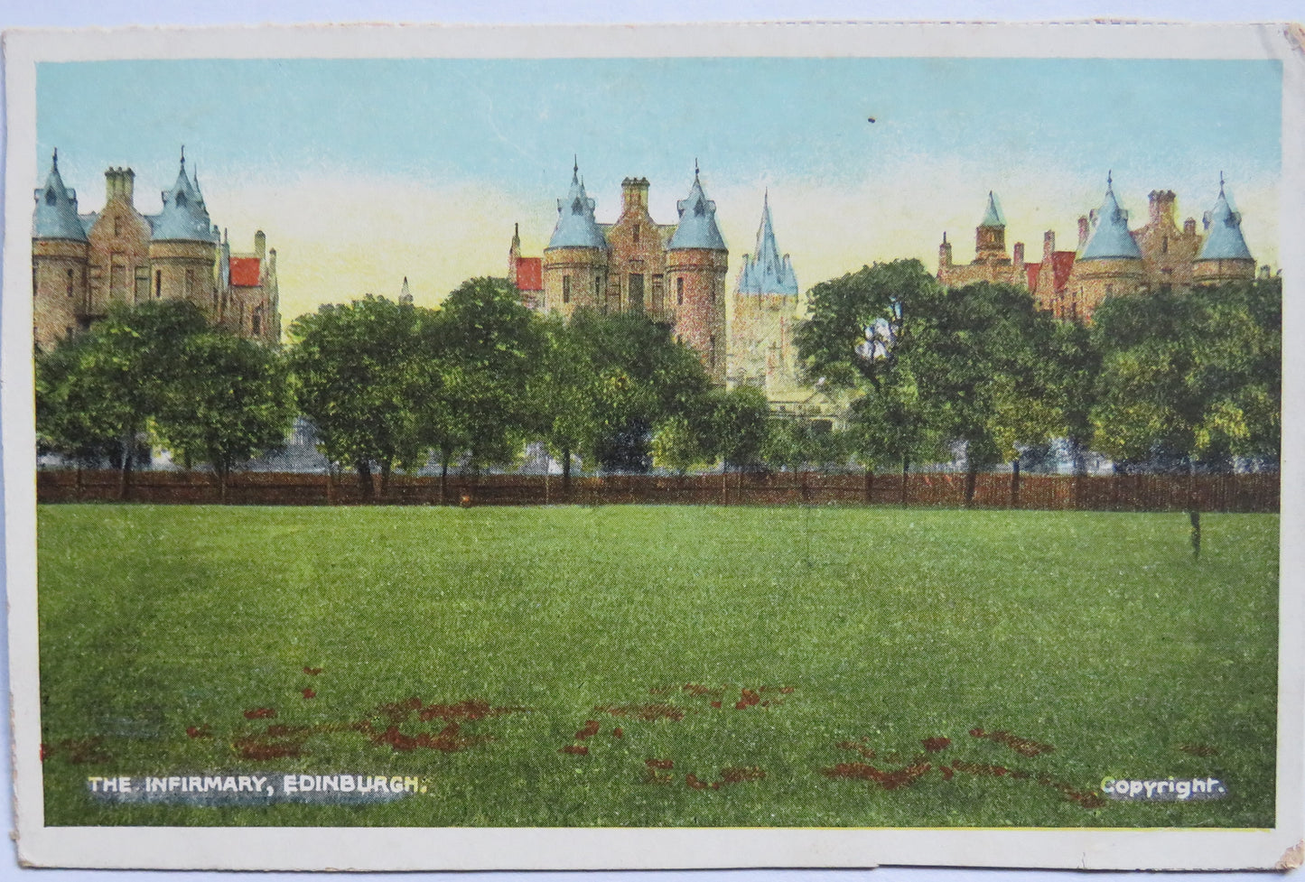 Vintage Postcard of The Infirmary, Edinburgh