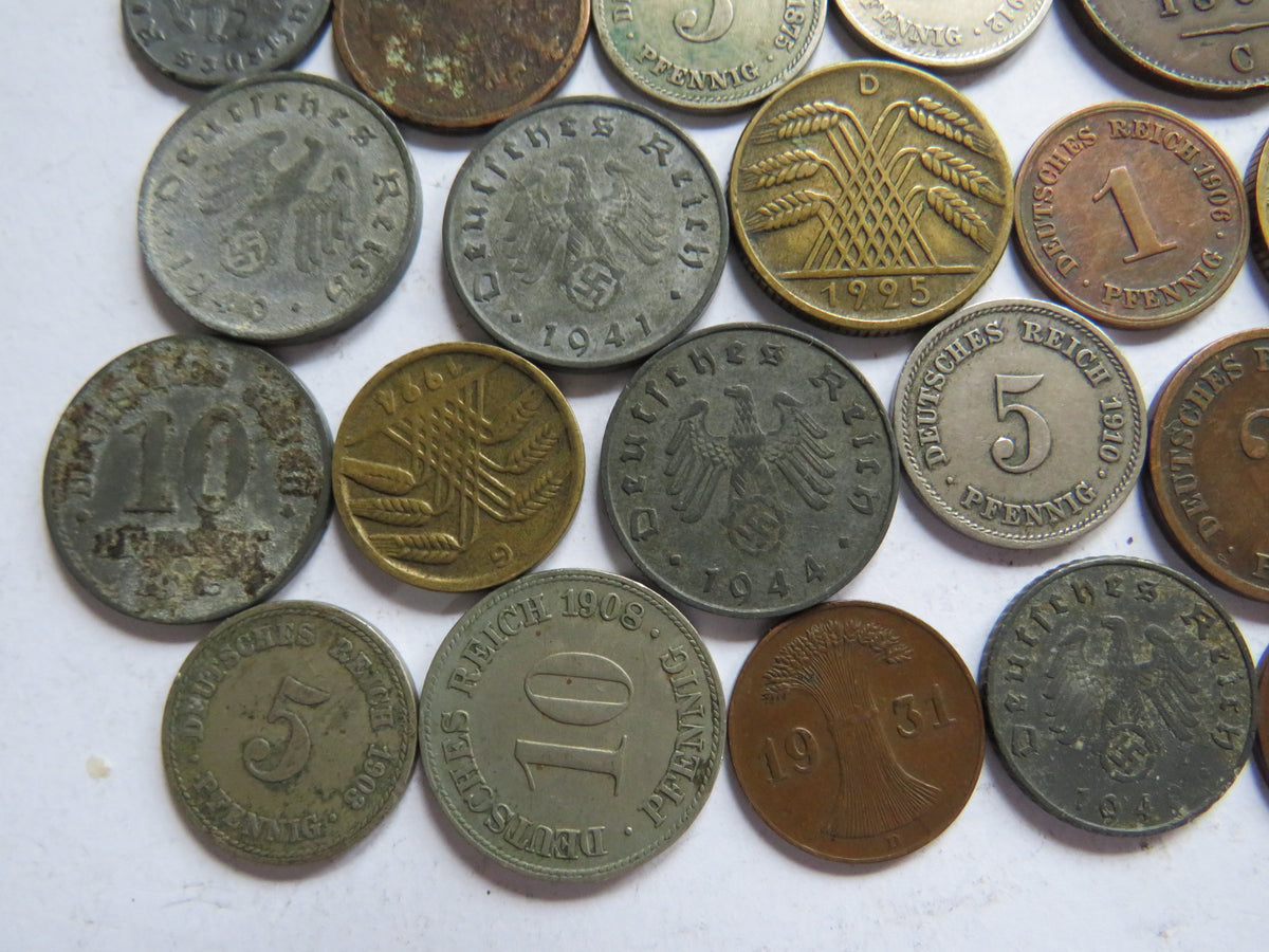A Good Collection of Old Coins From Germany 19th-20thC