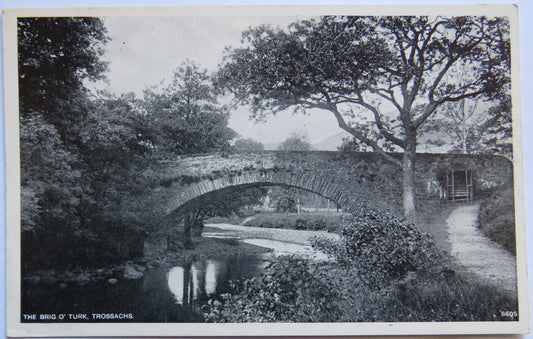 Vintage Postcard of The Brig O' Turk, Trossachs