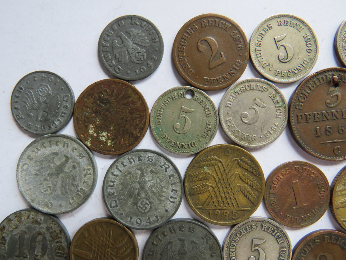A Good Collection of Old Coins From Germany 19th-20thC