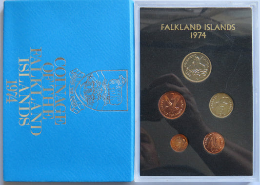 Coinage of the Falkland Islands 1974 Coin Set
