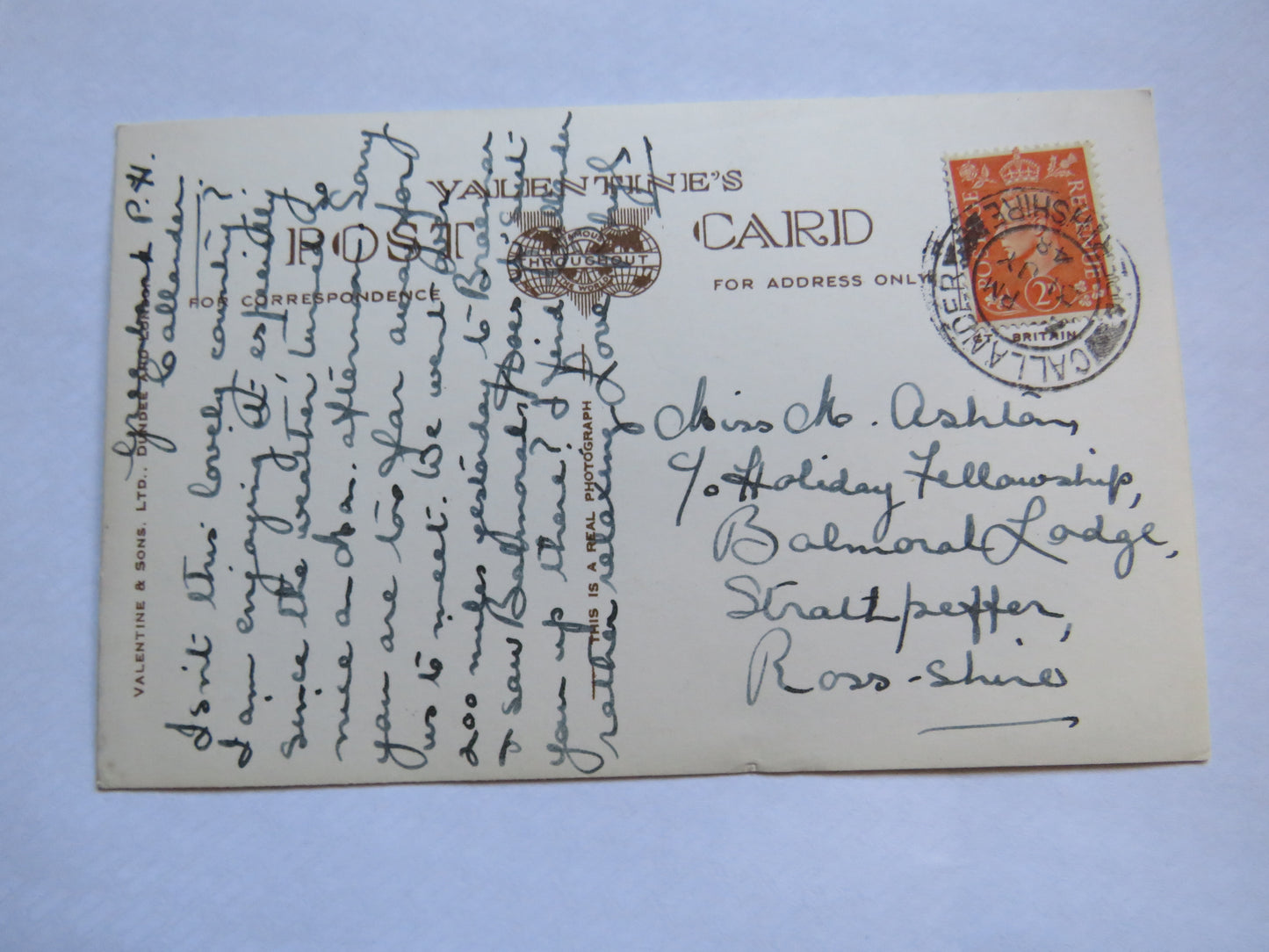 Vintage Postcard of The Trossachs, Multiview Postcard 1948