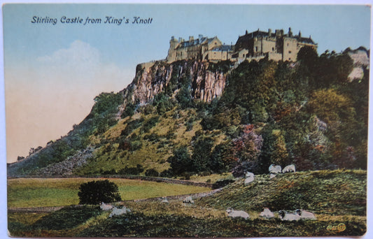 Vintage Postcard of Stirling Castle from King's Knott