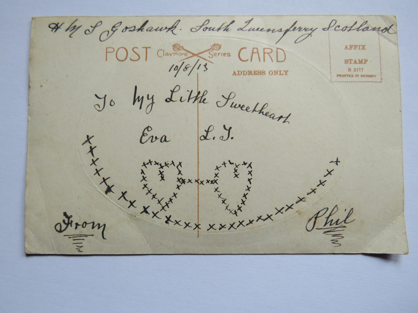 Vintage Postcard of High Street, Edinburgh Scott Tartan