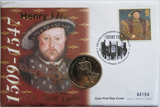 1996 Falkland Islands £2 Commemorative Coin 1509-1547 Henry VIII