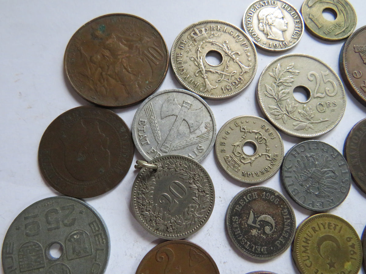 A Good Collection of Old Coins From Europe 19th-20thC
