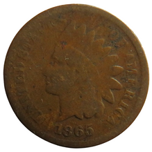 Load image into Gallery viewer, 1865 USA Indian Head One Cent Coin
