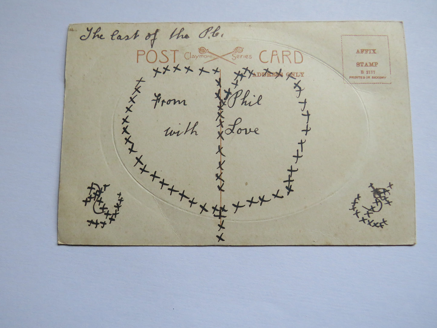 Vintage Postcard of Edinburgh Castle and National Galleries Macintosh Tartan