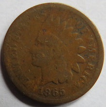 Load image into Gallery viewer, 1865 USA Indian Head One Cent Coin
