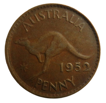 Load image into Gallery viewer, 1952 King George VI Australia One Penny Coin
