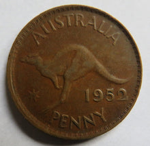 Load image into Gallery viewer, 1952 King George VI Australia One Penny Coin
