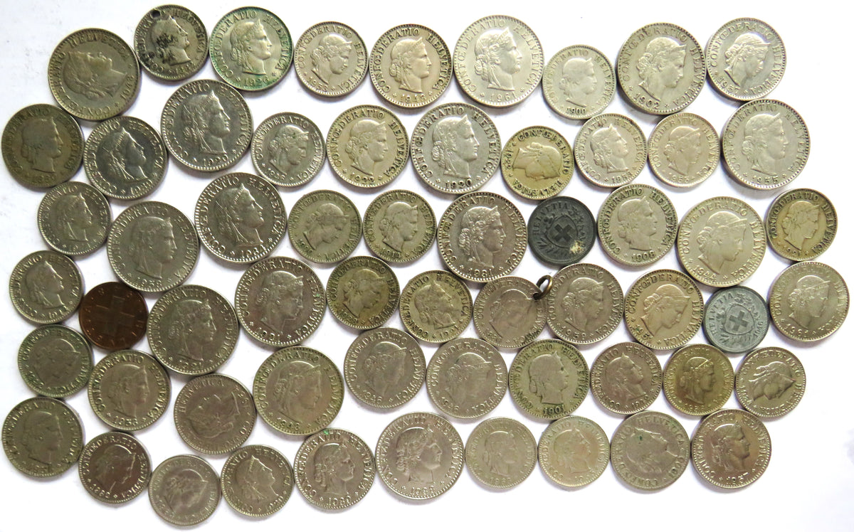 A Good Collection of Old Coins From Switzerland