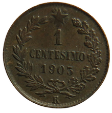 Load image into Gallery viewer, 1903 Italy One Centesimo Coin
