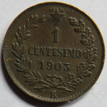 Load image into Gallery viewer, 1903 Italy One Centesimo Coin
